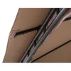 A close-up view of the underside of a brown fabric canopy and its metal frame. Náhled obrázku produktu