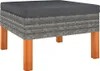 set 3 pezzi da giardino in poly rattan e legno massiccio di Anteprima dell’immagine prodotto 6