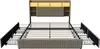 UnboxG Polsterbett 140x200 cm Beige mit 4 Schubladen, Bett Produktbild-Vorschau 13
