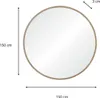 Specchio rotondo XXL in rovere FAB Anteprima dell’immagine prodotto 3