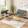 Iropro 2-Sitzer-Sofa Stoff 113x67x75 cm Hellgrau Vintage Produktbild-Vorschau 4