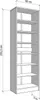 Dmora Schuhschrank Delizia 60x33x192h cm Nussbraun, 6 Produktbild-Vorschau 3
