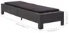 vidaXL Lehátko s vankúšom Black Poly Rattan Náhľad obrázku produktu 7