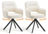 Lot 2 Chaise pivotante premium avec demi-accoudoirs - Base Voir les images du produit 1
