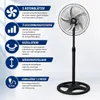 Metall Standventilator 5 Rotorblätter Ventilator Luftkühler Produktbild-Vorschau 1