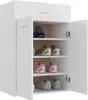 vidaXL Skriňa na topánky biela 60 × 35 × 84 cm Drevo Náhľad obrázku produktu 5