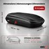 Box sul tetto Box sul tetto Bagagliaio 320 litri Carbonlook Anteprima dell’immagine prodotto 14