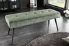 riess-ambiente Sitzbank BOUTIQUE 100cm grün Cord schwarze Produktbild-Vorschau 2