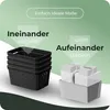 Novaliv set van 6 opbergboxen met deksel, groot, 14 liter, Productafbeelding-voorbeeld 3