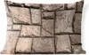 MuchoWow® Outdoor Kissen - Mauer mit verschiedenen Steinen Produktbild-Vorschau 1