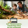 PawHut Terrarium für Reptilien Glasterrarium mit Schiebetür Produktbild-Vorschau 8