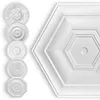 HEXIM, dekoracyjne rozety ze styropianu EPS, białe, okrągłe Podgląd zdjęcia produktu 1