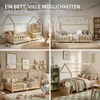 Dětská postel ML-Design 140 x 200 cm s ochrannou zábranou Náhled obrázku produktu 5