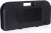 A black plastic case with a handle and a rectangular inset panel on a white background. Anteprima dell’immagine prodotto