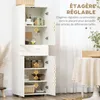 HOMCOM Armoire cuisine buffet de cuisine haut meuble de Voir les images du produit 4