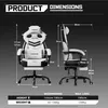Herní židle LUCKRACER, kancelářská židle se spojenými Náhled obrázku produktu 6