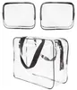 Transparente Kosmetiktasche 3er-Pack, Wasserdichte Produktbild-Vorschau 1