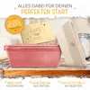 KRUSTENZAUBER Emaille Brotbackfrom mit Deckel inkl. Gärkorb Produktbild-Vorschau 3