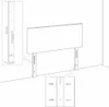 vidaXL Kopfteil Dunkelblau 180x5x118/128 cm Samt Produktbild-Vorschau 7