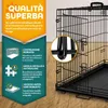 TRESKO® Klietka pre psov 91x58x64cm Kovová prepravná Náhľad obrázku produktu 2