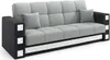 LIKMA Hellgrau Schwarz Ausziehbar 3 Sitzer Sofa Manila Produktbild-Vorschau 1