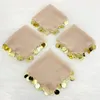 10x Beige Luxus Halay Mendili groß 30x30 cm Tanztücher Produktbild-Vorschau 4