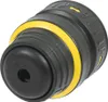 A close-up, studio shot of a black and yellow drill chuck attachment. Produktbild-Vorschau