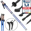Nordic Walking Stöcke 2er-Set Aluminium 65–135 cm Blau mit Produktbild-Vorschau 7
