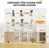 PawHut Absperrgitter Hund Freistehendes Faltbares Produktbild-Vorschau 3