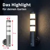 Grafner Design Edelstahl Wandlampe mit Bewegungsmelder und Produktbild-Vorschau 6