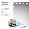 Mirlux, miroir Hollywood, 80 x 60 cm, blanc, avec 18 LED, Voir les images du produit 6