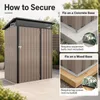 COSTWAY, capanno da giardino, deposito attrezzi resistente Anteprima dell’immagine prodotto 6