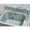 A close-up shot of a gray sink with a flexible faucet. Anteprima dell’immagine prodotto