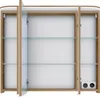 Spiegelschrank mit LED Kranzboden in Riviera Eiche quer Nb. Produktbild-Vorschau 2