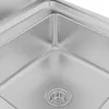 vidaXL Gastro-Spülenunterschrank 60x60x96 cm Edelstahl Produktbild-Vorschau 4