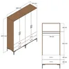 Skye Decor, Kumsal TT - Walnut, White, Kleiderstangen, Produktbild-Vorschau 6