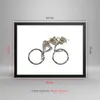 Gerahmtes Poster - Schwarzer Rahmen - Fahrrad Roboter Produktbild-Vorschau 5