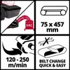 Einhell Akku-Bandschleifer TP-BS 18/457 Li BL Solo Produktbild-Vorschau 13