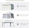 Outsunny Gartenpavillon 4 x 3 m Doppeldach-Partyzelt mit Produktbild-Vorschau 3