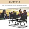 Outsunny Campingstuhl 2er Set faltbarer Gartenstuhl mit Produktbild-Vorschau 8