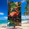 FEBE Strandtuch XXL 100x180 cm Flamingo Badetuch Groß 100% Produktbild-Vorschau 2