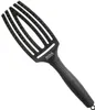 A black hairbrush with a unique finger-like design is shown against a white background. Podgląd zdjęcia produktu