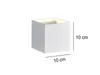 LED-Wandleuchte - weiß - Metall - 10 x 10 cm Produktbild-Vorschau 3