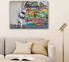 Wanddeko 80x60 cm - Banksy - Junge - Ilussie - Produktbild-Vorschau 6