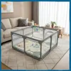Kojec dla dziecka 126x126 cm suchy basen mata dwustronna + Podgląd zdjęcia produktu 15