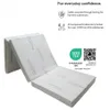 A folded mattress with branding and certification logos visible. Náhľad obrázku produktu