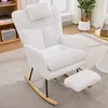 Poltrona a dondolo Merax Teddy, poltrona relax con Anteprima dell’immagine prodotto 4