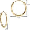trendor 15171 Damen-Ohrringe Gold 585 / 14K Creolen Breite 1,3 mm Ø 15 mm 5 Produktbild-Vorschau