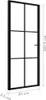 vidaXL Innentür ESG Glas und Aluminium 83x201,5 cm Schwarz Produktbild-Vorschau 6