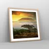 Gerahmtes Poster - Rahmen in heller Eiche - Safari Tierwelt Produktbild-Vorschau 8